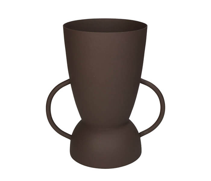 02.7138.0023: Βάζο μέταλλο καφέ