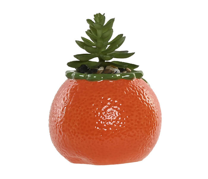 02.7308.0196: Γλαστράκι κεραμικό με λουλούδια