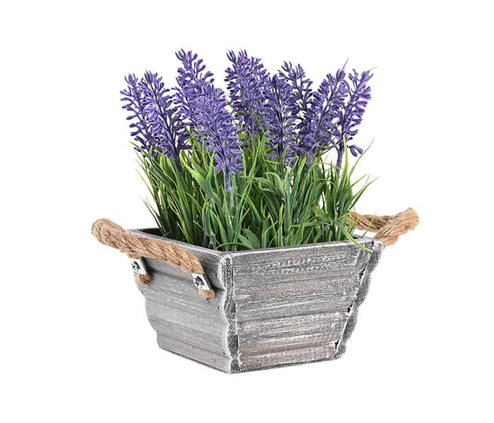 02.7308.0203: Γλαστράκι ξύλινο με λεβάντα