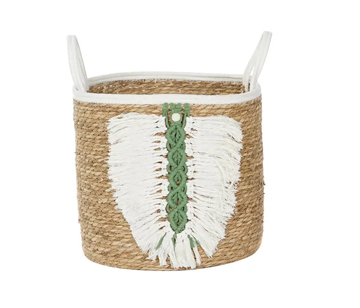 09.7308.0090: καλάθι ψάθα βαμβάκι