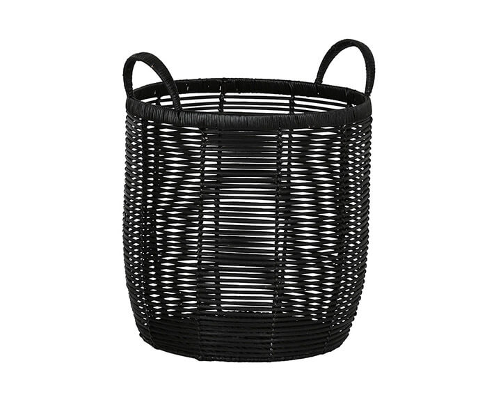 09.7308.0125: Καλάθι rattan μαύρο