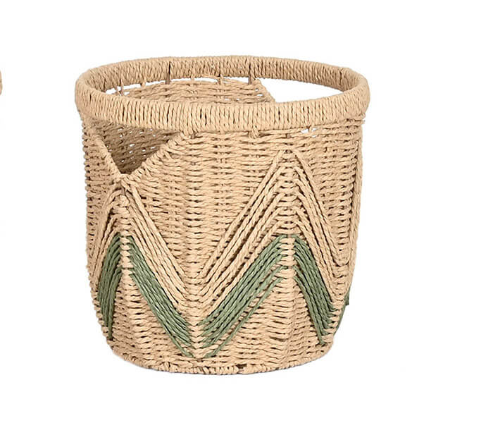 09.7308.0144: Καλάθι rattan natural πράσινο