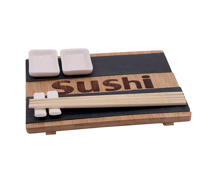 13.7278.0030: SET sushi για 2 άτομα, κεραμικό - ξύλο bamboo