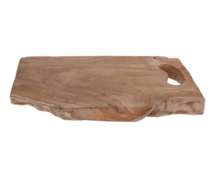 13.7281.0400: Βάση κοπής- σερβιρίσματος, rustic teak - ακανόνιστο τελείωμα