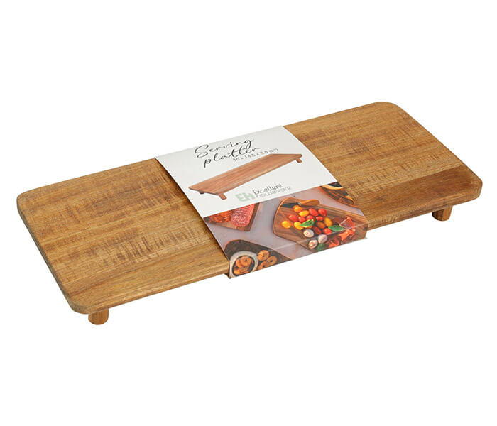 13.7281.0414: Βάση σερβιρίσματος με πόδια (ξύλο ακακία) 