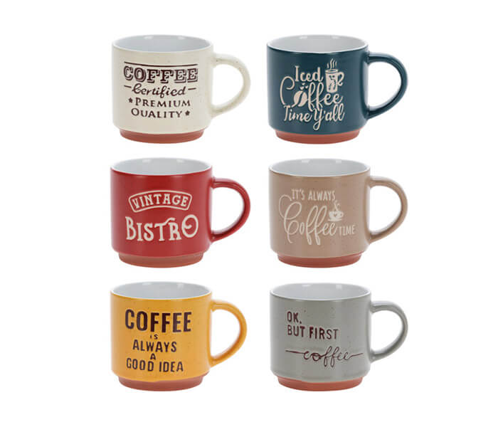 13.7281.0439: Set6 κούπες, stoneware (260ml)