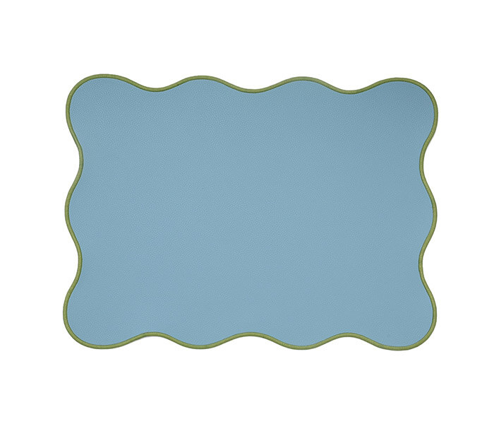 13.7360.0012: Σουπλά συνθετικό δέρμα σιέλ - πράσινο