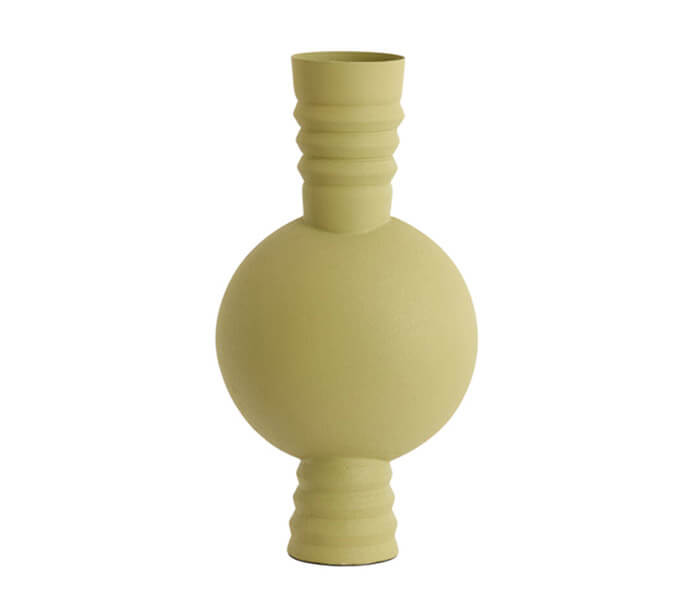 15.7277.0103: βάζο μέταλλο matt olive green