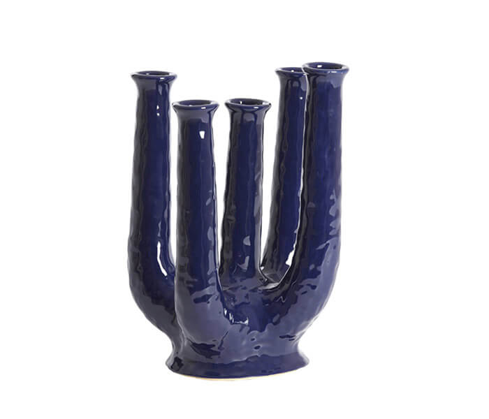 15.7277.0127: Βάζο κεραμικό μπλε 