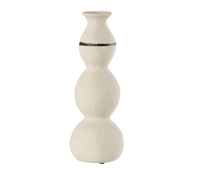 15.7278.0052: διακοσμητικό βάζο stoneware λευκό