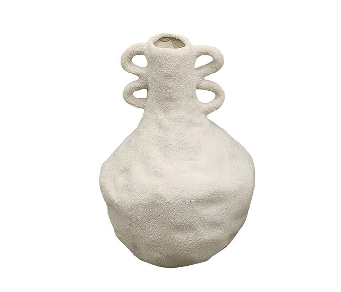 15.7278.0078: βάζο stoneware, λευκό