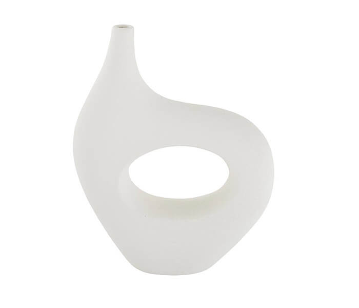 15.7278.0090: Βάζο terracotta λευκό