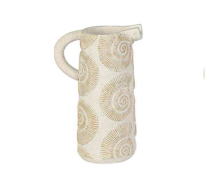 15.7278.0097: Διακοσμητική κανάτα cement, ανάγλυφη