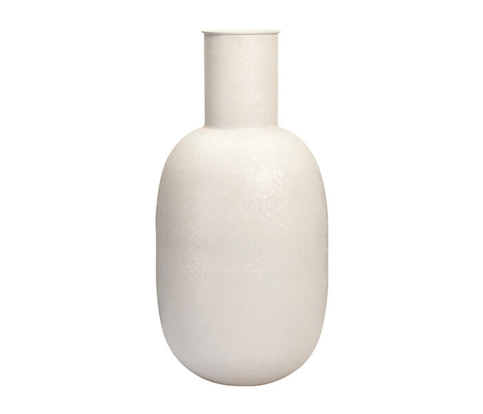 15.7281.0347: Βάζο μέταλλο λευκό