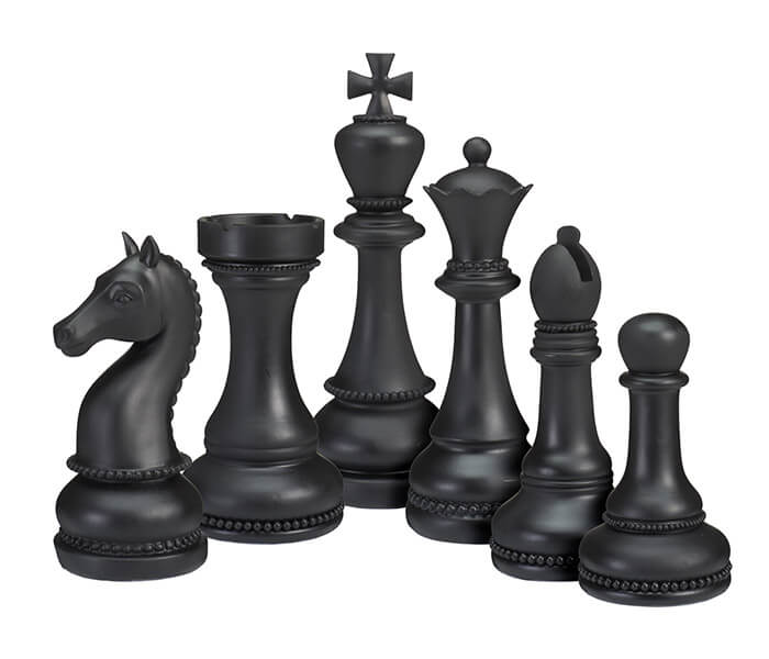 15.7281.0354: Σετ6 τεμ. φιγούρες σκάκι, ρητίνη