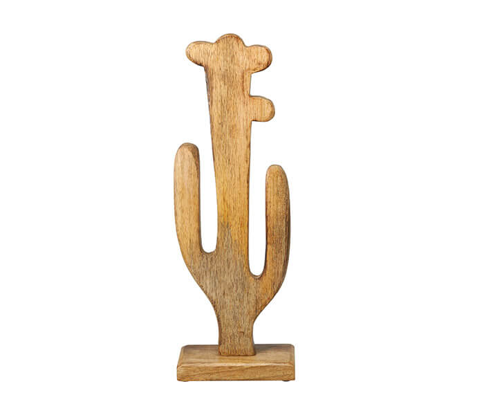 15.7281.0367: διακοσμητικό κάκτος, ξύλο mango