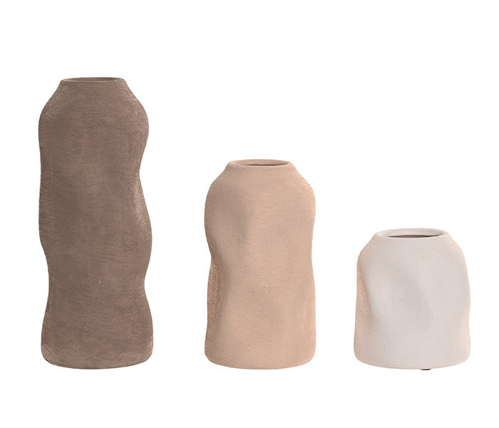 15.7308.0924: Set 3 βάζα stoneware (Δ.10, 24Υ - Δ.10, 17Υ - Δ.10 - 11Υ)