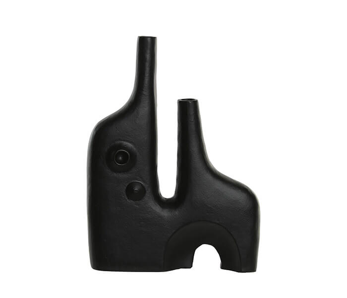 15.7308.0927: Βάζο αλουμίνιο μαύρο