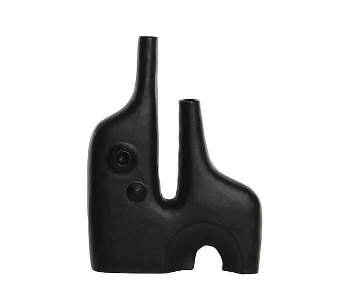 15.7308.0927: Βάζο αλουμίνιο μαύρο