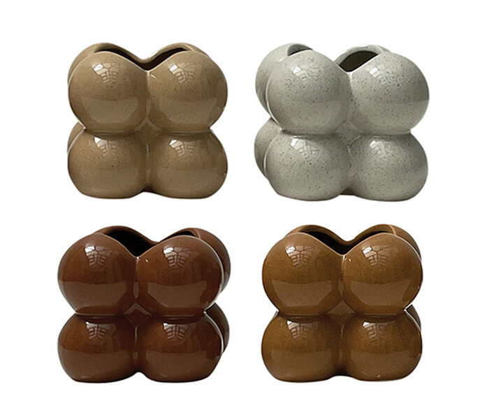 15.7360.0086: Set 4 βαζάκια κεραμικά