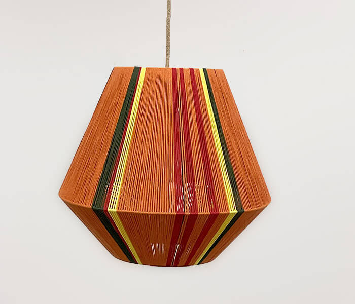 16.7339.0136: φωτιστικό οροφής rope πορτοκαλί - πράσινο