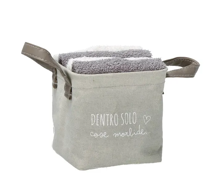 17.7183.0119: καλάθι ύφασμα, 4 πετσετάκια