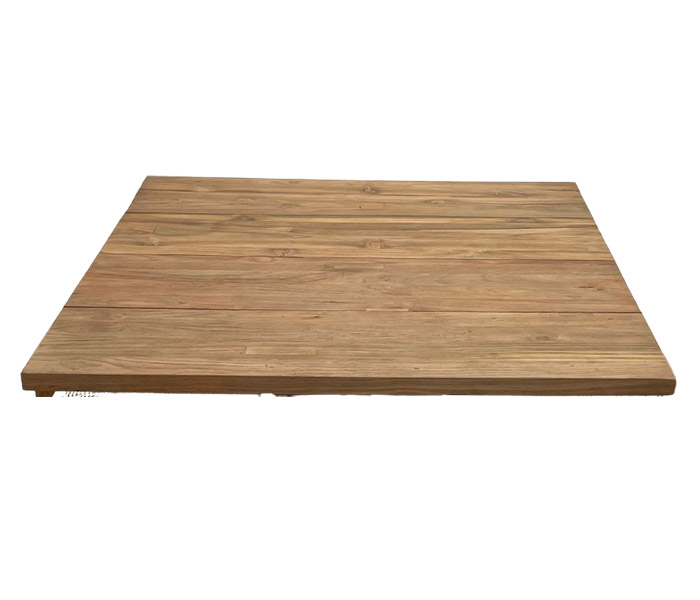 21.7313.0118: 90X90 καπάκι ξύλο recycled teak για τραπέζι κατάλληλο για εξωτερικό και εσωτερικό χώρο, πάχος 3εκ.