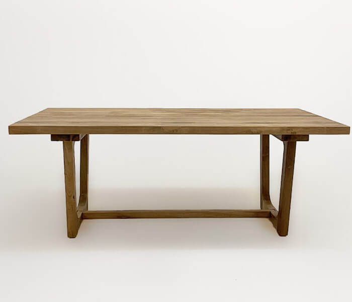 21.7313.0217: 260x120 τραπέζι in-out ξύλο recycled teak καπάκι πάχος 5εκ