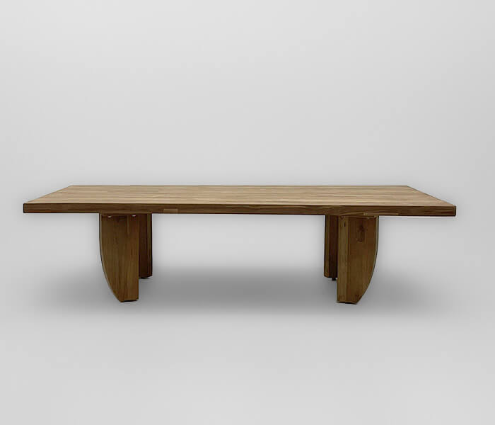 21.7313.0247: Coffee table in-out, ξύλο Recycled Teak masif, καπάκι πάχος 4εκ
