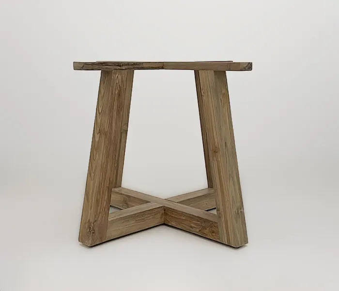 21.7339.0423: 90Χ90 βάση ξύλο teak για καπάκι 110εκ., 120εκ., 130εκ.