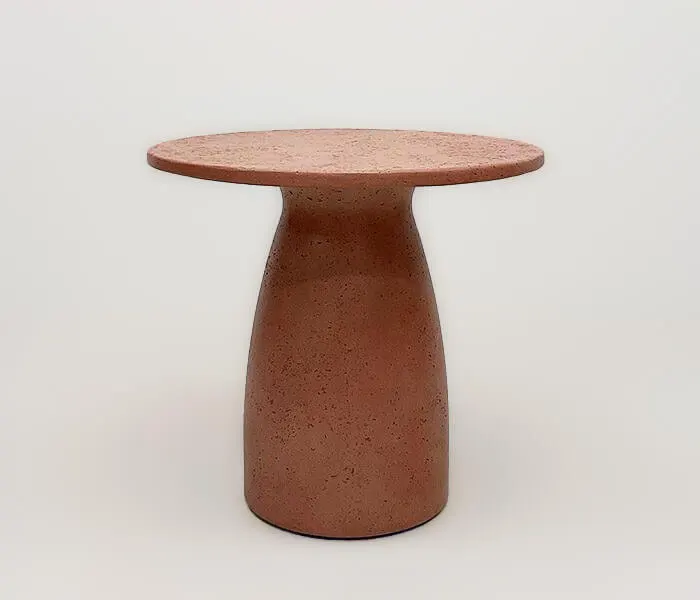 21.7378.0039: τραπέζι  in-out,  fiber - cement, lava finish χρώμα terracotta αδιάβροχο 