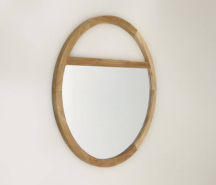 22.7339.0030: καθρέπτης ξύλο teak natural