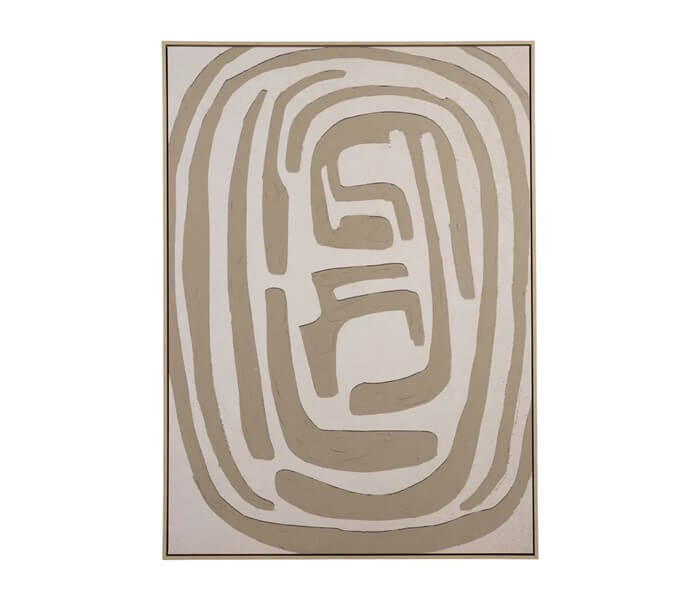 32.7234.0313: πίνακας καμβάς, υφή ανάγλυφη με κορνίζα