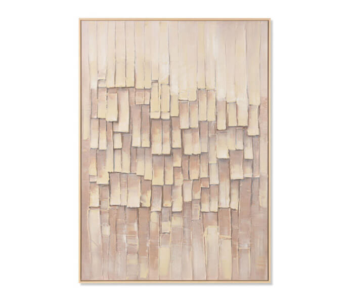 32.7308.1008: Πίνακας καμβάς ανάγλυφος  με κορνίζα