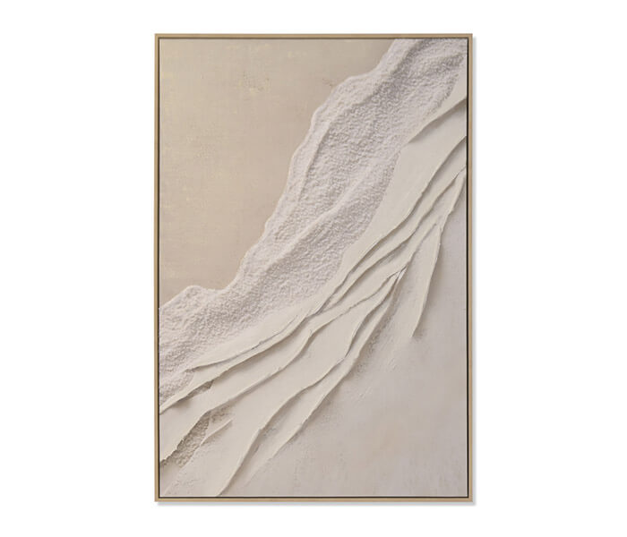 32.7308.1130: Πίνακας καμβάς ανάγλυφος, handpainted με κορνίζα
