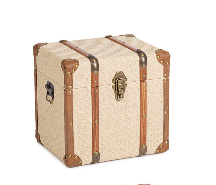 50.7009.0491: Μπαούλο ξύλο - συνθετικό δέρμα