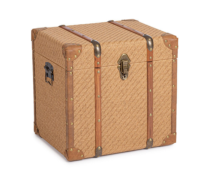 50.7009.0492: Μπαούλο ξύλο - συνθετικό δέρμα