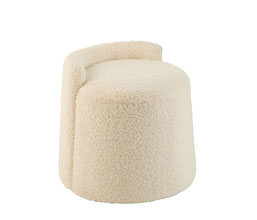 01.6065.0016 - Σκαμπό, ύφασμα μπουκλέ
