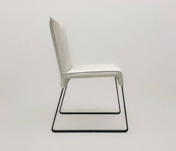 01.6468.0101: καρέκλα Paros Dining, σκελετός μέταλλο, χαμηλή πλάτη με ύφασμα επιλογής σας (ύψος καθίσματος 46εκ.)