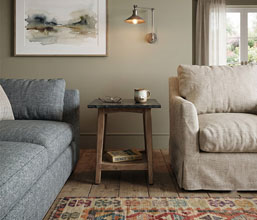 01.7009.0344: side table ξύλο ακακία , top μάρμαρο