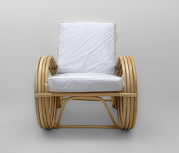 01.7149.0209: Πολυθρόνα Rattan με αποσπώμενα μαξιλάρια (φερμουάρ)