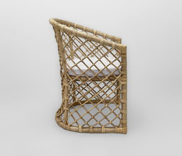01.7149.0211: Πολυθρόνα Rattan με αποσπώμενο μαξιλάρι καθίσματος