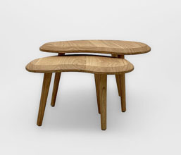 01.7149.0214 - Coffee tables set2, ξύλο Mindi (82X59X46Y & 66Χ45X40Υ)
