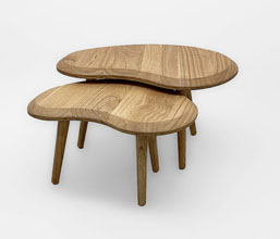 01.7149.0214: Coffee tables set2, ξύλο Mindi (82X59X46Y & 66Χ45X40Υ)