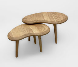 01.7149.0214: Coffee tables set2, ξύλο Mindi (82X59X46Y & 66Χ45X40Υ)