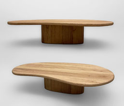 01.7149.0216: Coffee tables set2, ξύλο Mindi (130X68X30Y & 110Χ55X37Υ)