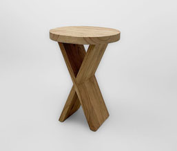 01.7149.0217: Side table ξύλο Mindi (καπάκι πάχος 4εκ.)