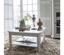 01.7150.1437: coffee table 2συρταρια- χειροποίητη πατίνα - χρώμα greige ανοιχτό 