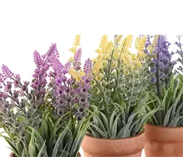 02.7308.0184: Διακοσμητικό γλαστράκι - τεχνητό φυτό