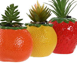 02.7308.0196: Γλαστράκι κεραμικό με λουλούδια